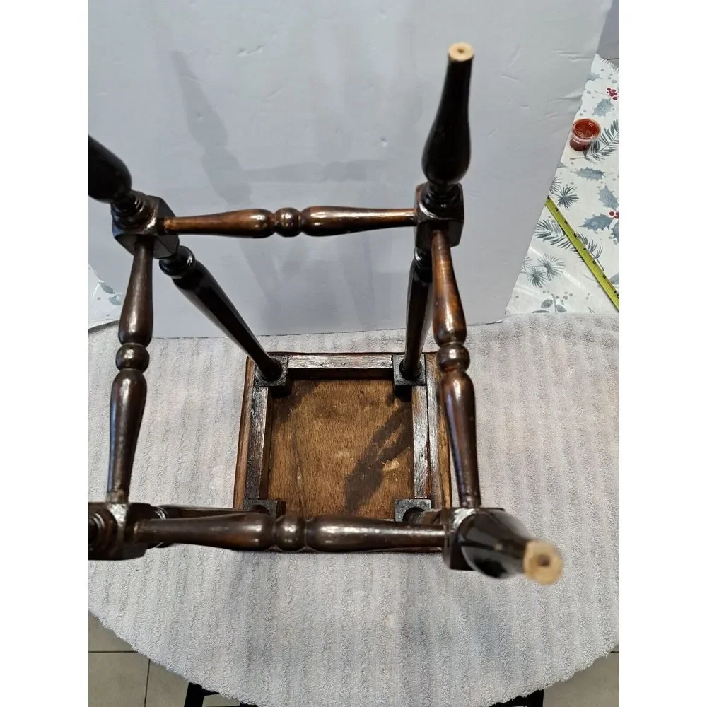Antique 20th Century‎ Leather Wrapped Hand Tooled Peruvian Accent Nesting Table